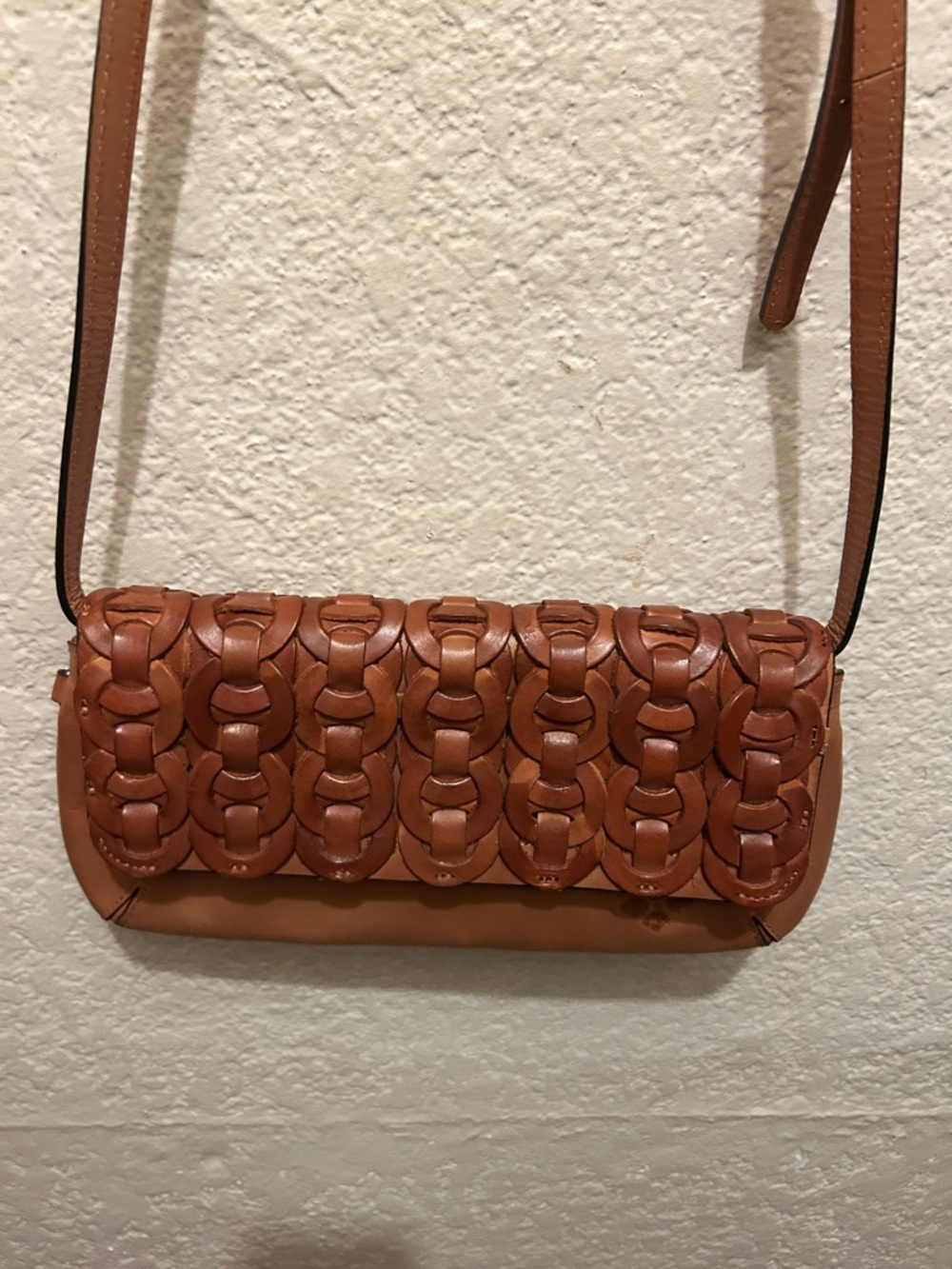 Patricia Nash Woven Leather Crossbody in Brown - Picture 4 of 8